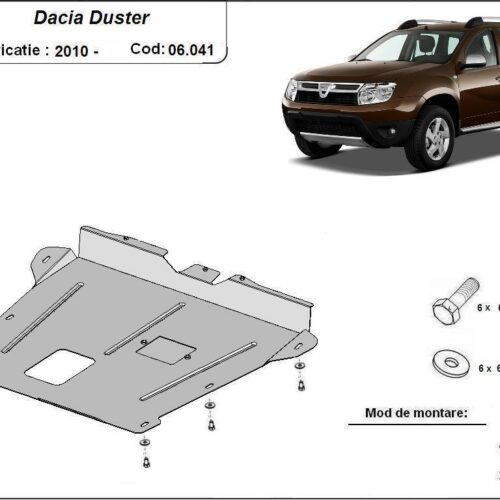 Метална кора под двигател и скоростна кутия DACIA DUSTER от 2010 до 2013