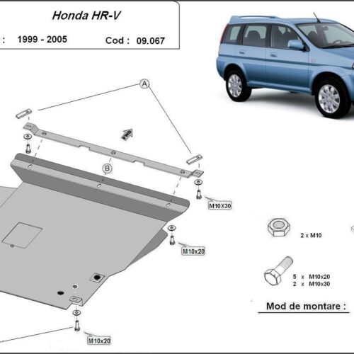 Метална кора под двигател и скоростна кутия HONDA HR-V от 1998 до 2005