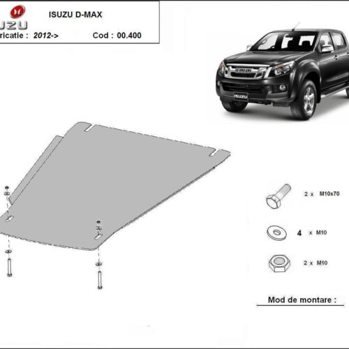 Метална кора под скоростна кутия сled 2012 ISUZU D-MAX от 2002 до 2012