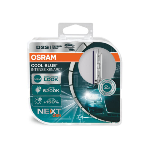 Комплект 2 броя ксенонови лампи D2S Osram Cool Blue Intense Next Gen 85V, 35W, P32D-2, 6200K, 3200lm