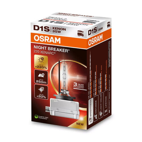 Ксенонова лампа Osram D1S Xenarc Night Breaker 220 85V, 35W, PK32D-2, 4500K, 3200lm