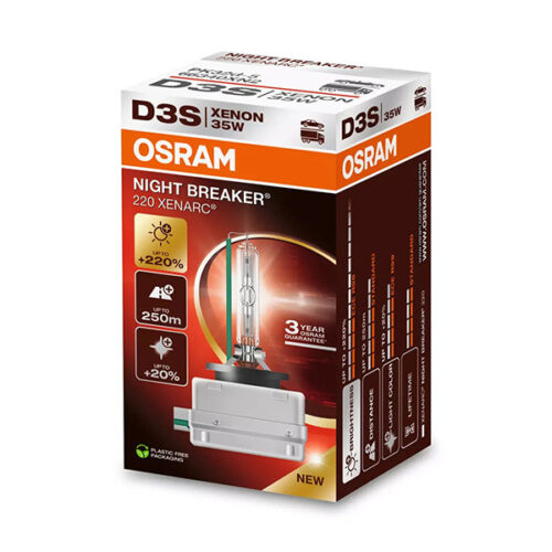 Ксенонова лампа Osram D3S Xenarc Night Breaker 220 42V, 35W, PK32D-5, 4400K, 3200lm