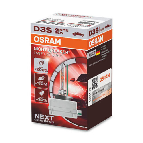 Ксенонова лампа Osram D3S Xenarc Night Breaker Laser +200% 42V, 35W, PK32d-5