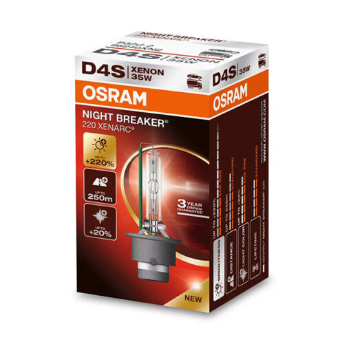 Ксенонова лампа Osram D4S Xenarc Night Breaker 220 42V, 35W, P32D-5, 4400K, 3200lm