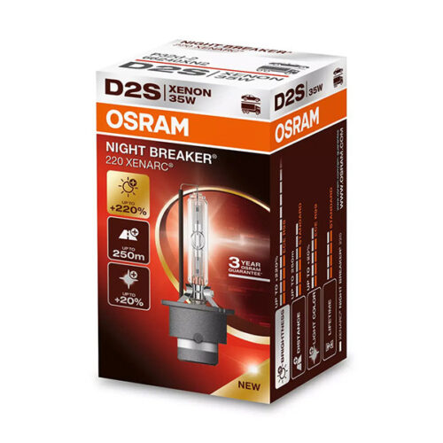 Ксенонова лампа Osram D2S Xenarc Night Breaker 220 85V, 35W, P32D-2, 4500K, 3200lm